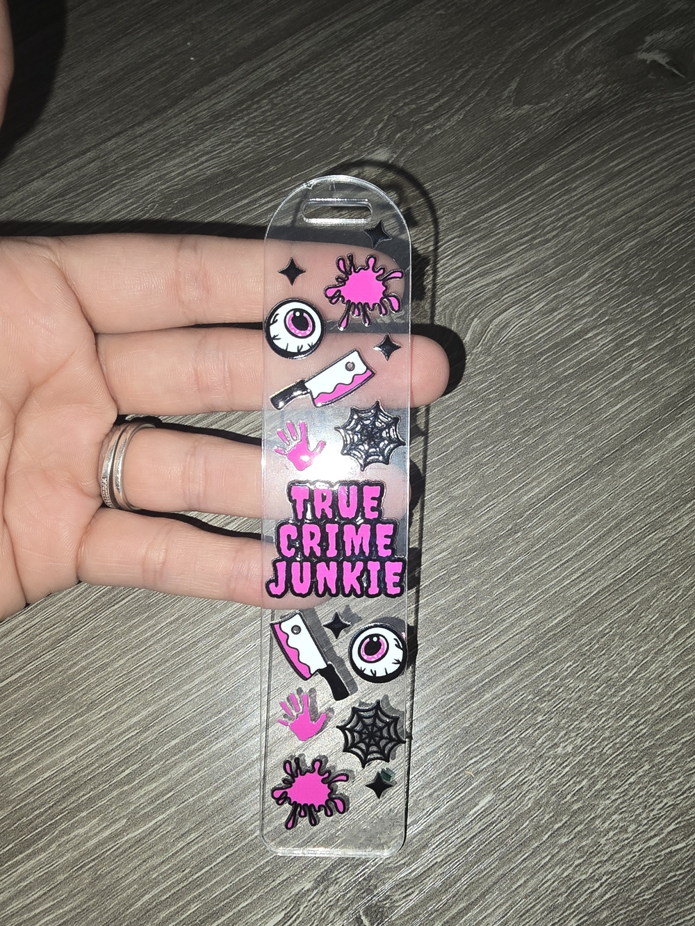 True Crime Junkie Bookmark